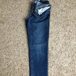 LOFT Button front boyfriend denim